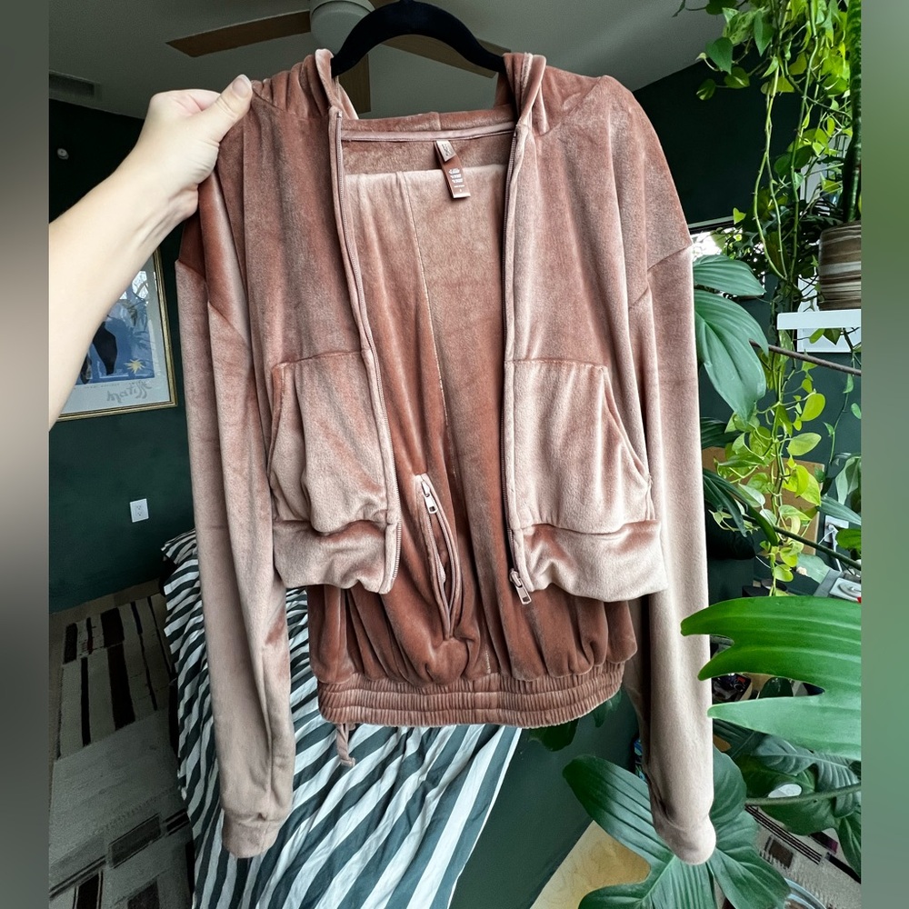 Skims Velour Track Suit (two piece)